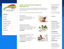 Tablet Screenshot of evangelische-regenbogenkita.de